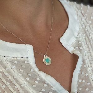 Blue Heart Tiffany Necklace 